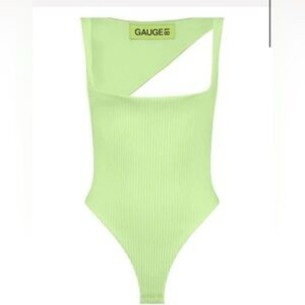 Gauge81 Vibrant Green Cutout Bodysuit